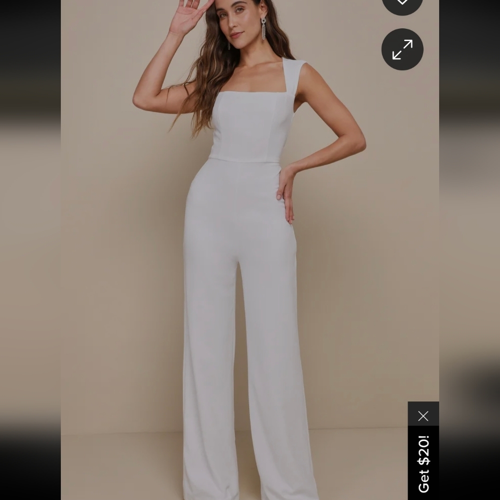 Lulus Enticing Endeavors Jumpsuit SMALL